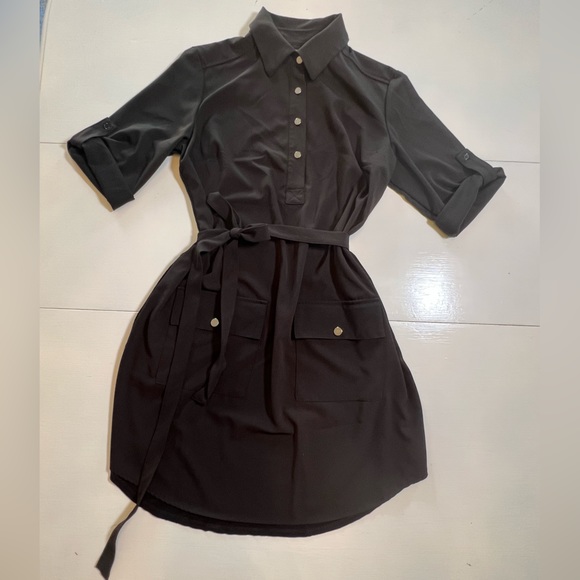 New York & Company Black Tunic MIDI Dress Medium - Picture 2 of 11